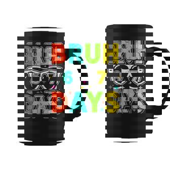 Retro Bruh 67 Days School Humor Cool Boy Sunglasses Coffee Mug | Mazezy