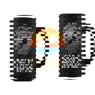 Retro Cat Surely Not Everyone Was Kung Fu Fighting Coffee Mug | Mazezy