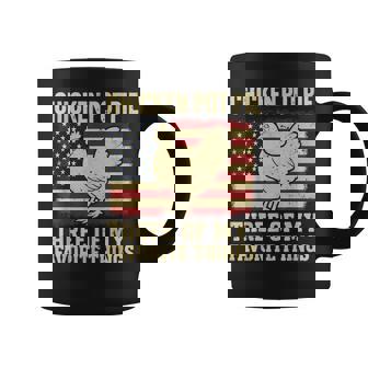 Retro Chicken Pot Pie Three Of My Favorite Things Coffee Mug | Mazezy