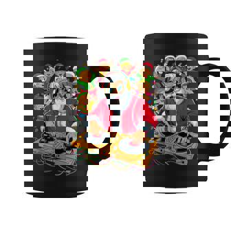 Retro Christmas House Music Santa Dj Techno Rave Edm Xmas Coffee Mug - Thegiftio