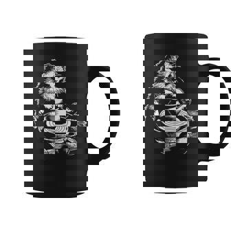 Retro Cute Cat Pottery Wheel Throwing Ceramic Artist Coffee Mug | Seseable FR