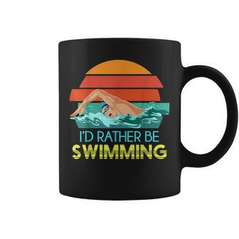Retro Deportista Natación Deporte Acuático Nadar Nadador Taza de café - Regaloses