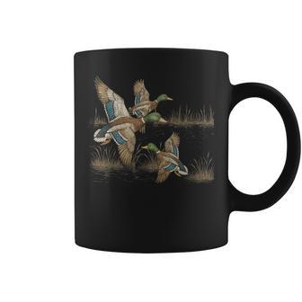 Retro Duck Nature 90S Vintage Wildlife Mallard Coffee Mug - Monsterry