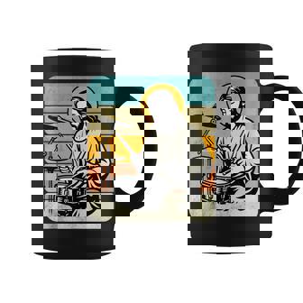 Retro Jesus Drummer Worship Rhythm Graphic Praise Music Tank Top Coffee Mug | Mazezy