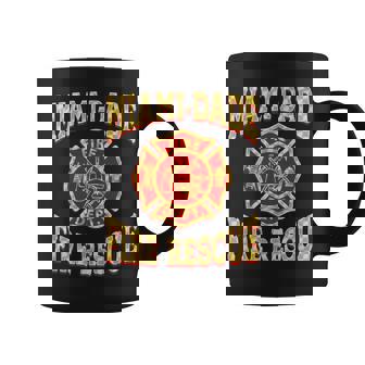 Retro Miami Dade Fire Rescue Department Flag Firemen Coffee Mug | Mazezy
