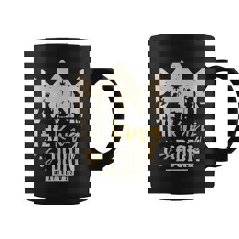 Retro Religious Christmas The King Is Born Christian Coffee Mug - Monsterry