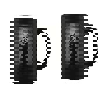 Retro Scary Ghost Love Hands Horror Halloween Costume Coffee Mug | Seseable CA