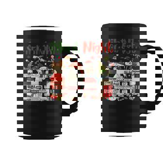 Retro Silent Night Xmas Nurse Christmas Doctor Er Nurse Coffee Mug | Mazezy