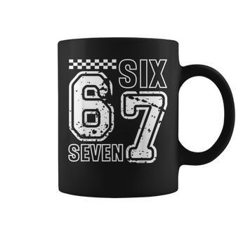 Retro Six Seven Numbers Clever Humor 6 7 Meme Womens Coffee Mug - Thegiftio UK