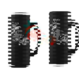 Retro Strawberry Tennis Athlete Cute Summer Vibes Coffee Mug | Mazezy