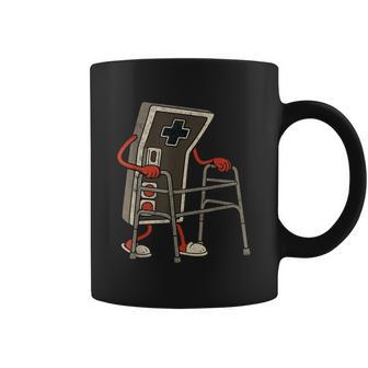 Retro Video Game Controller With Walker Gamer Gaming Coffee Mug | Seseable CA