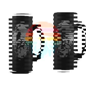 Retro Vintage Bigfoot Mountain Bike Sasquatch Biking Coffee Mug | Seseable FR