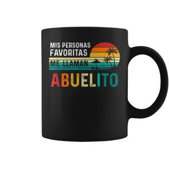 Retrointage Día Del Padre Mis Personas Favoritas Abuelito Taza de café - Regaloses