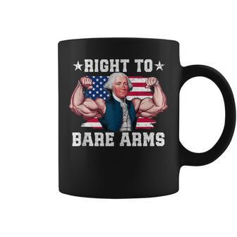 Right To Bare Arms Us Flag 4Th Of July Gym Workout Coffee Mug - Thegiftio UK