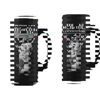 Rock & Roll Guitar Playing Rodent Vibes Coffee Mug | Mazezy