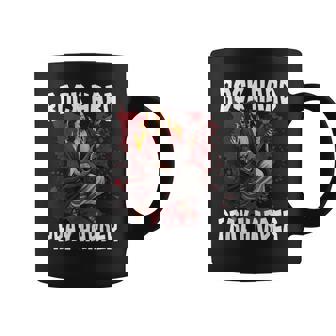 Rock Hard Pray Harder Jesus Guitar Christian Rock Coffee Mug | Mazezy