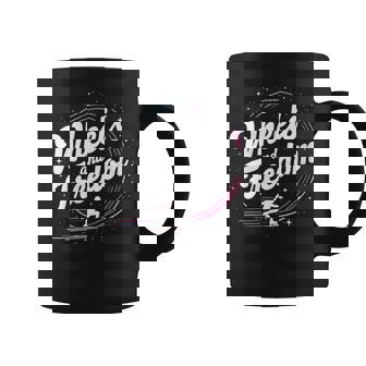Roller Skating Quote Wheels And Freedom Coffee Mug | Mazezy