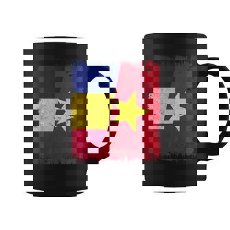 Romania Vietnam Half Flag Romanian Vietnamese History Coffee Mug | Mazezy