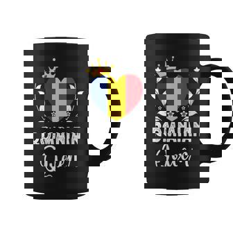 Romanian Queen Romania Flag Proud Romanian Woman Coffee Mug | Mazezy