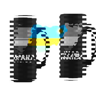 Rwandan Flag Rwandan Roots Rwandan Pride Map Rwanda Coffee Mug | Mazezy