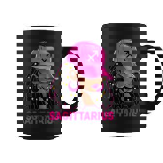 Sagittarius Queen Loc'd Hair Black Woman Cap Zodiac Sign Coffee Mug | Mazezy