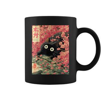 Sakurapring Fleurs De Cerisier Japonais Chat Tasse - Cadeauxyz