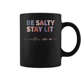 Be Salty Stay Lit Matthew 5 Coffee Mug - Thegiftio UK