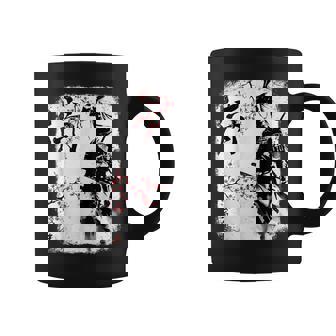 Samurai Giraffe Ninja Budo Japan Worrior Cherry Blosson コーヒーマグ - Kawaiitshirt