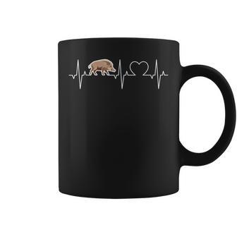 Sanglier Battement De Cœurauvage Ecg Keiler Chasseuranglier Tasse - Cadeauxyz