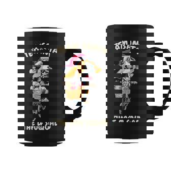 Santa Beagle Riding Bike Christmas Artwork Coffee Mug | Mazezy