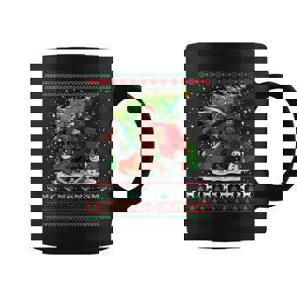 Santa Bigfoot Christmas Tree Xmas Lights Sasquatch Coffee Mug | Mazezy
