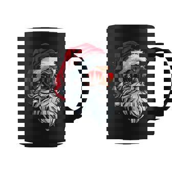 Santa Claus Face Retro Sunglasses Cool Christmas Women Coffee Mug - Thegiftio