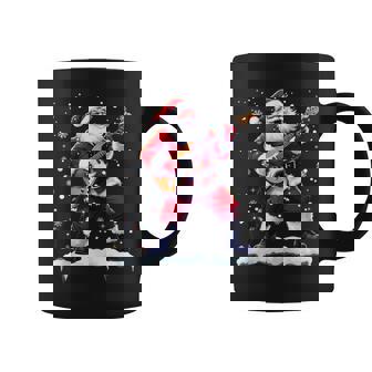 Santa Claus Playing Bass Guitar Christmas Xmas Music Tank Top Coffee Mug | Mazezy