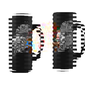 Santa Claus Riding Tuk Tuk Thailand Merry Christmas Holiday Tank Top Coffee Mug | Mazezy