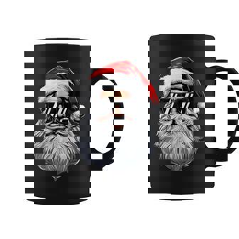 Santa Face Retro Sunglasses Christmas For Boys Coffee Mug | Mazezy