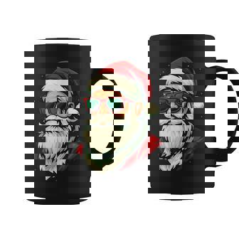 Santa Face Retro Sunglasses Christmas Xmas Coffee Mug - Thegiftio