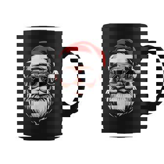 Santa Face Retro Sunglasses Christmas Pajama Boys Coffee Mug - Thegiftio