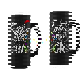 Santa Favorite Cna Nurse Christmas Lights Nursing Xmas Coffee Mug - Monsterry