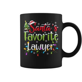 Santa Favorite Lawyer Christmas Lights Family Xmas Coffee Mug - Thegiftio