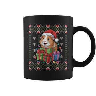Santa Guinea Pig Christmas Ugly Sweater Holiday Pajama Coffee Mug | Mazezy