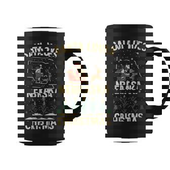Santa Nebraska Shirt NE Sleigh Ride Holiday Lights Tee Coffee Mug | Mazezy