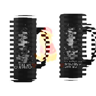 Santa Paws Orange Tabby Cat Christmas Holiday Coffee Mug | Mazezy