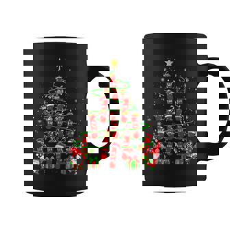 Santa Reindeer Elf Snowboarding Equipment Xmas Tree Gnomes Coffee Mug | Mazezy