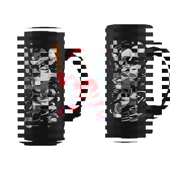 Santa Swing Baseball Fans Festive Christmas Coffee Mug | Mazezy
