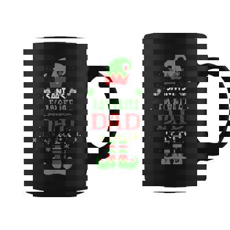 Santa's Favorite Dad Elf Family Xmas Coffee Mug - Seseable