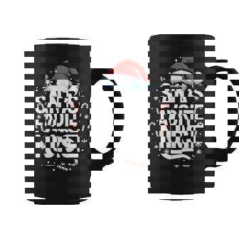 Santa's Favorite Nurse Christmas Cheer Nursing Holiday Fun Coffee Mug | Seseable CA