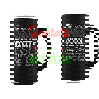 Santa's Favorite Vet Tech Christmas Family Matching Coffee Mug | Mazezy