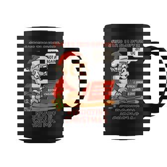 Santa's Tech Support Rebooting Christmas Cute Computer Humor Coffee Mug | Mazezy