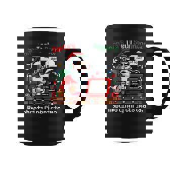 Santa's Tech Support Rebooting Christmas It Computer Coffee Mug | Mazezy