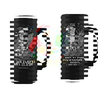 Santa's Tech Support Rebooting Christmas Santa Coffee Mug | Mazezy